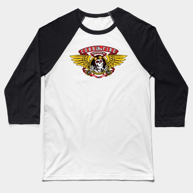 Cobb County Fire Department Drone Operator Baseball T-Shirt by LostHose